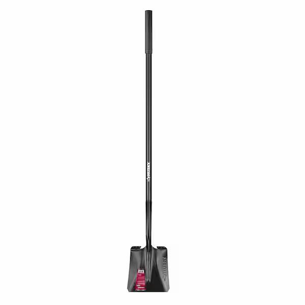 Husky 47 in. L Fiberglass Handle Carbon Steel Transfer Shovel with Grip 77417-948
