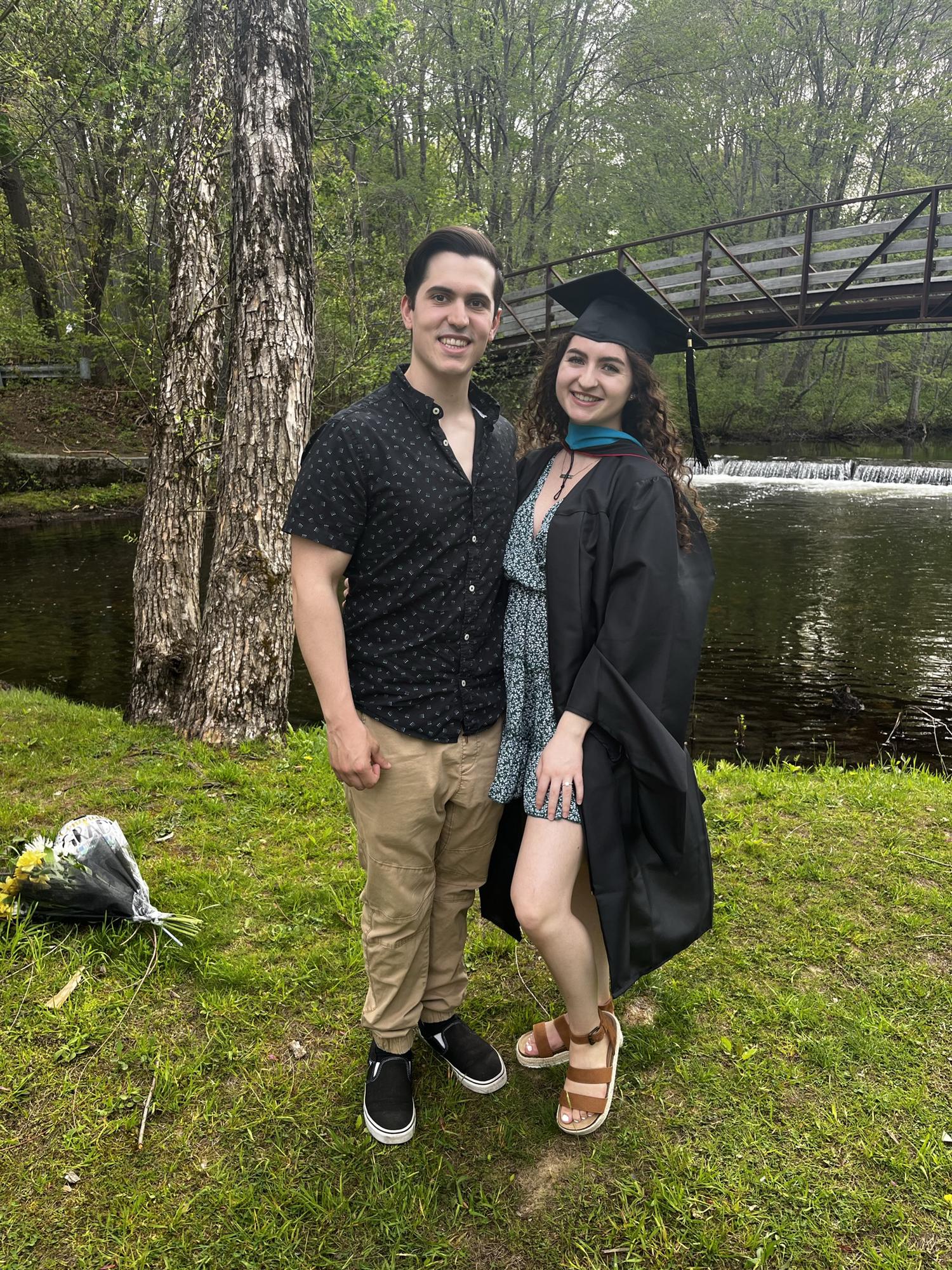 This photo was taken when Shaina graduated with her master’s degree.
