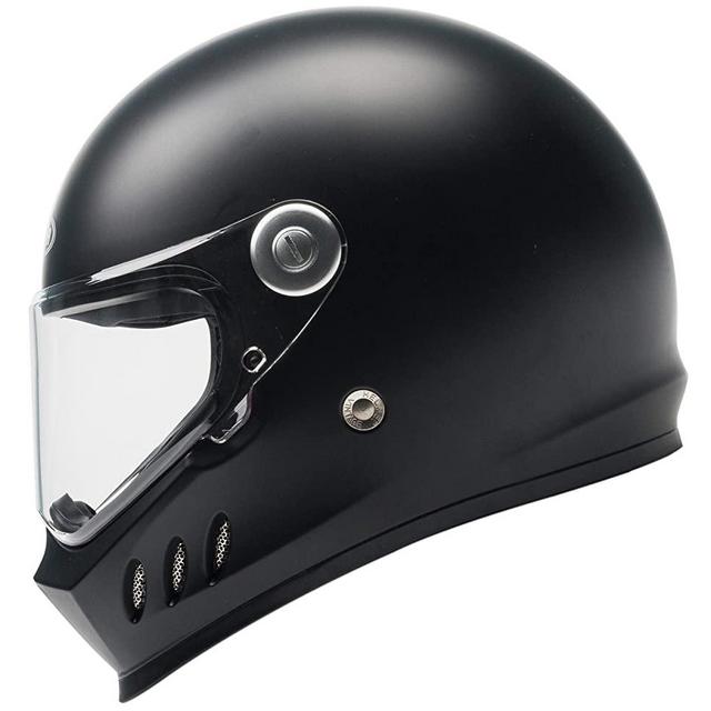 Motorcycle Full Face Helmet DOT And ECE Approved - YEMA YM-833 Motorbike Moped Street Bike Racing Crash Helmet with Clear Visor for Adult, Men and Women - Matte Black, M