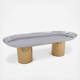 Guilded Oval Serving Platter
