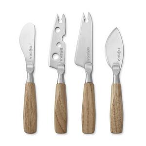 Boska Mini Oak Cheese Knives, Set of 4