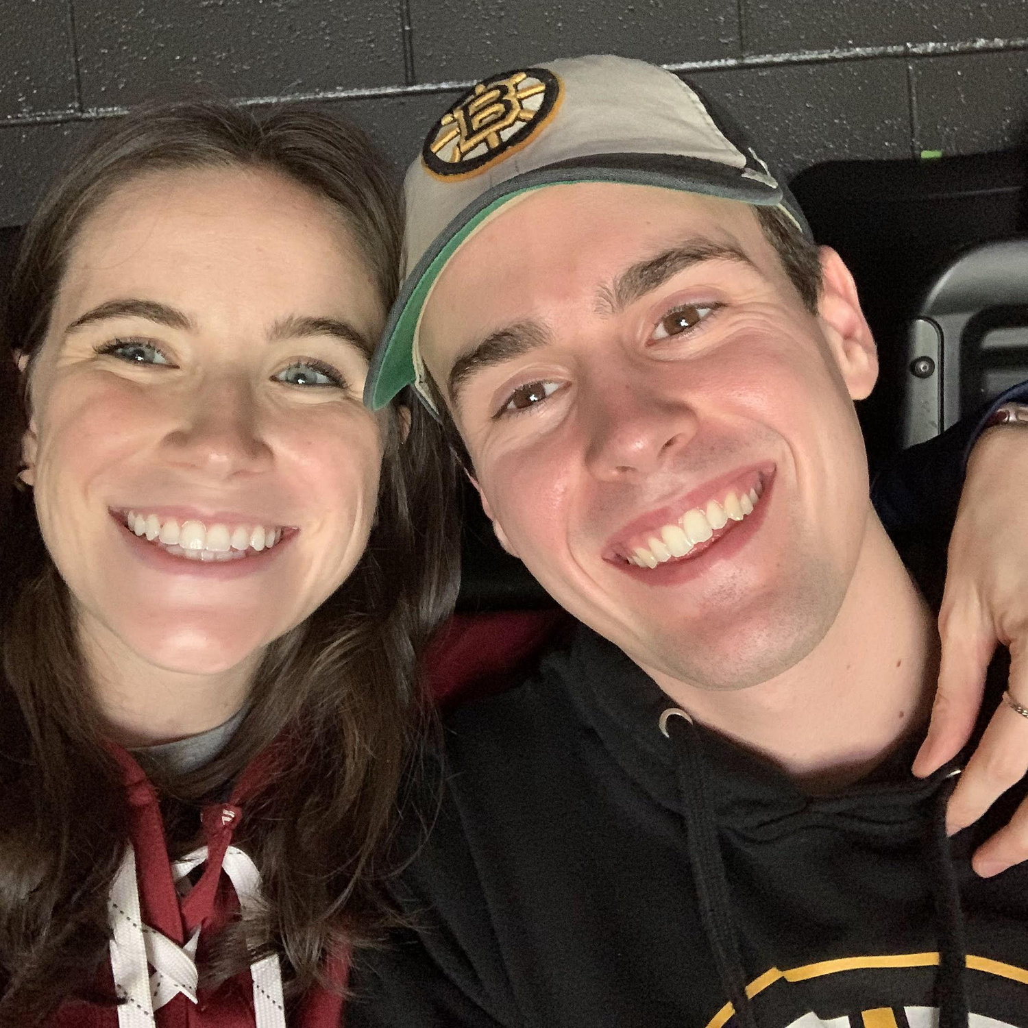 Our first (of many) Colorado Avalanche vs. Boston Bruins hockey game