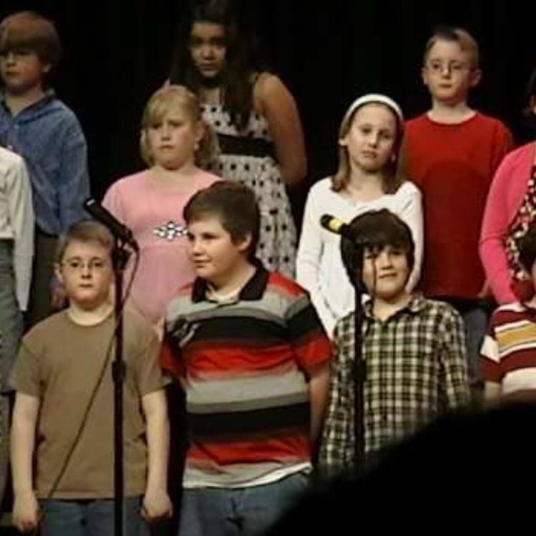 Us in a third grade concert 😂