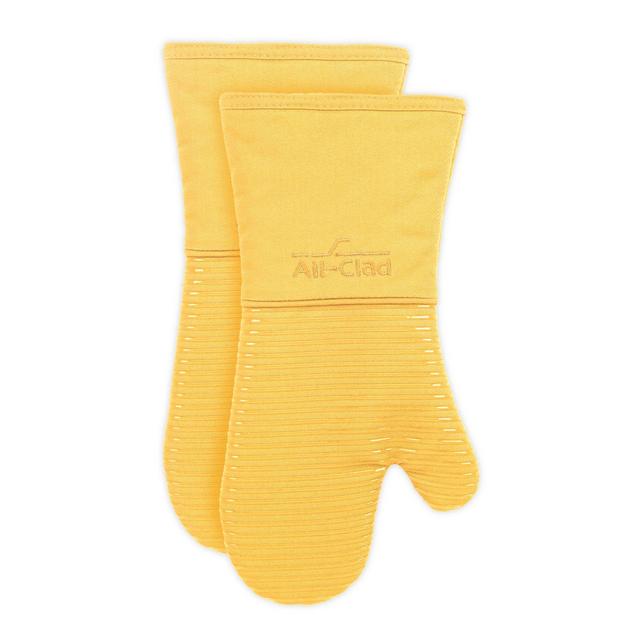 All-Clad Silicone Oven Mitts in Butter (Set of 2)
