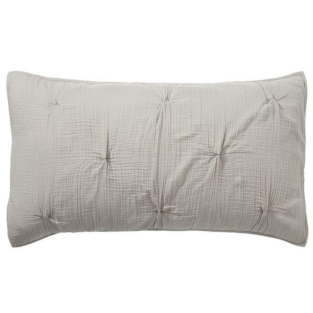 Soft Cotton Shams, King Gray