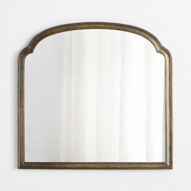 Brookhaven Pewter Metal Mantel Mirror 39.75" x 41.75"