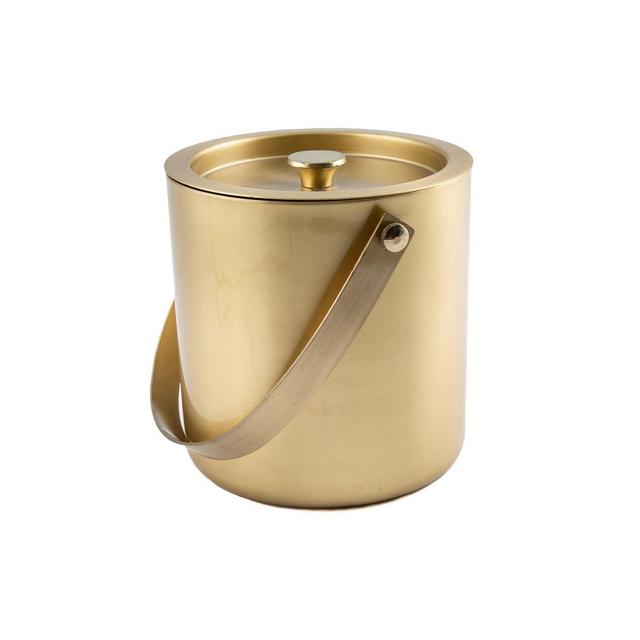 Thirstystone by Cambridge 2 Quart Brushed Brass Bucket