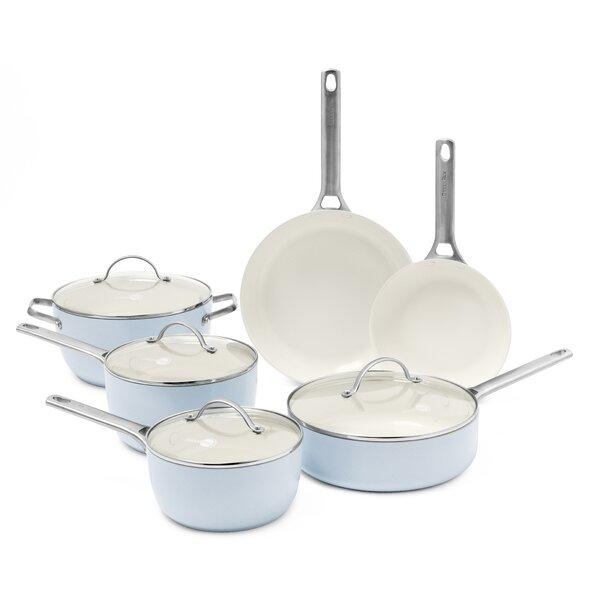 GreenPan Padova 10 Piece Hard Anodized Aluminum Non Stick Cookware Set