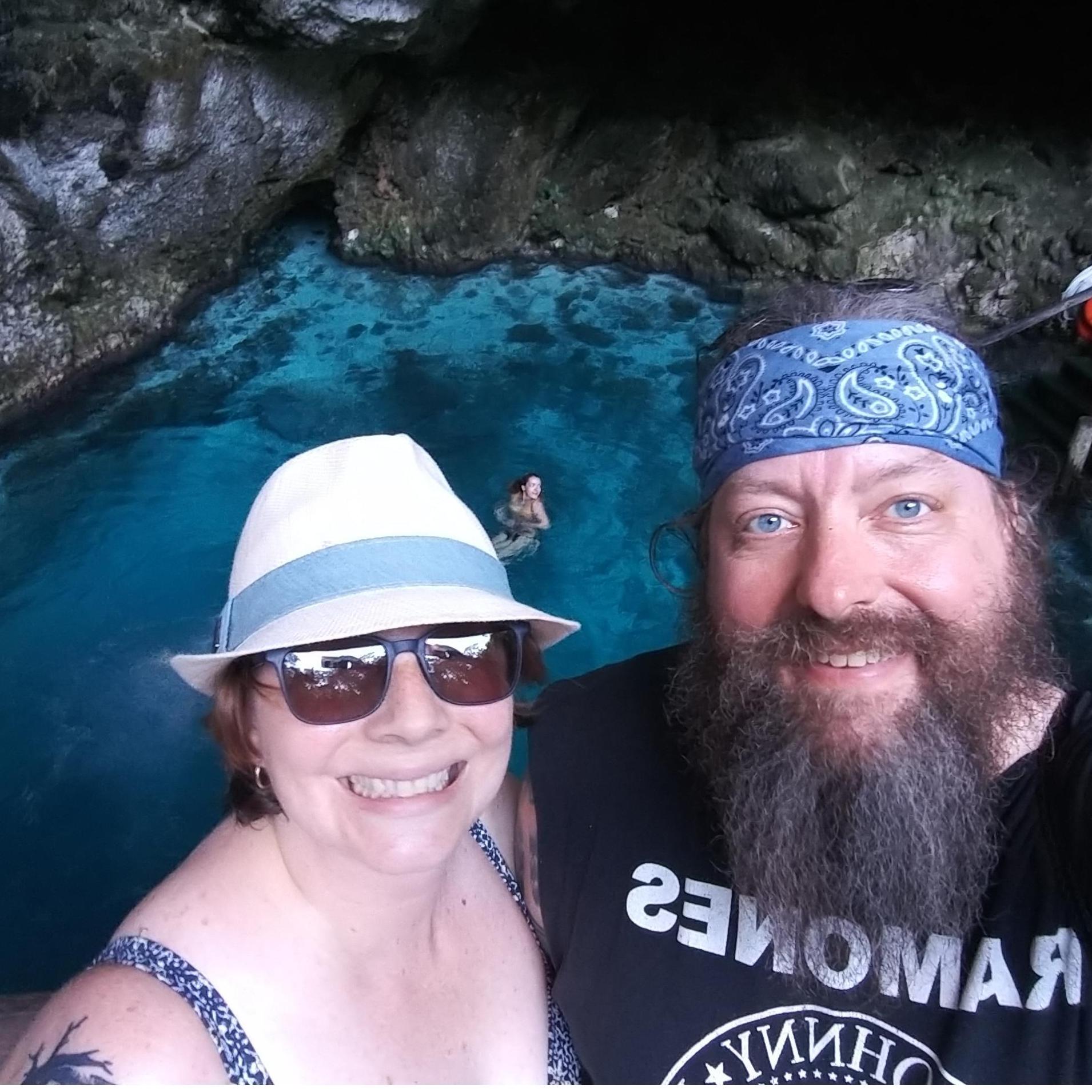 Jumped into a world famous ceynote on vacation.