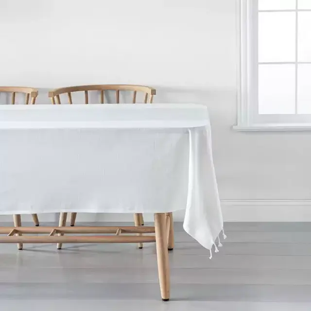 Stripe Tablecloth - Sour Cream / Blue - Hearth & Hand™ with Magnolia