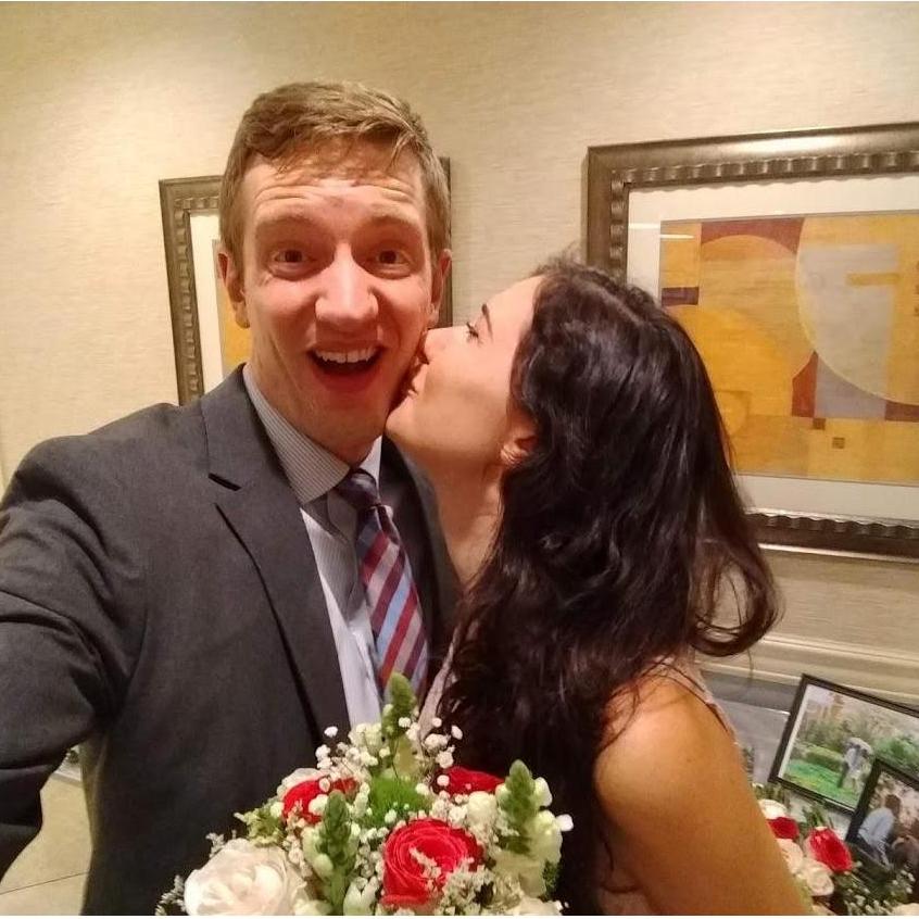 Caught the bouquet! (at Jenn Sun & Aina Andrianarijaona's wedding in Freehold, NJ)