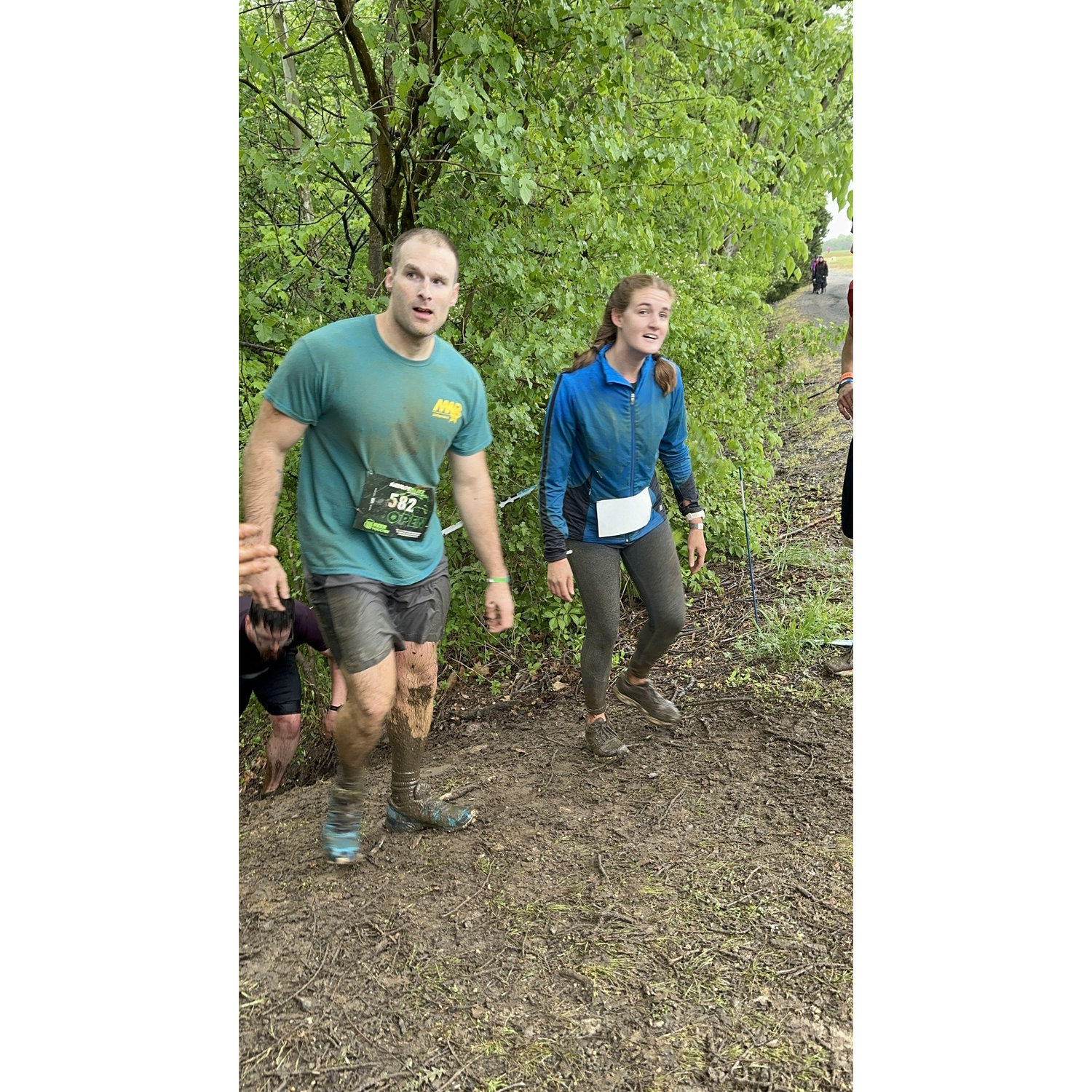 Our first picture together just the two of us; THE Savage Race that started it all, May 2024