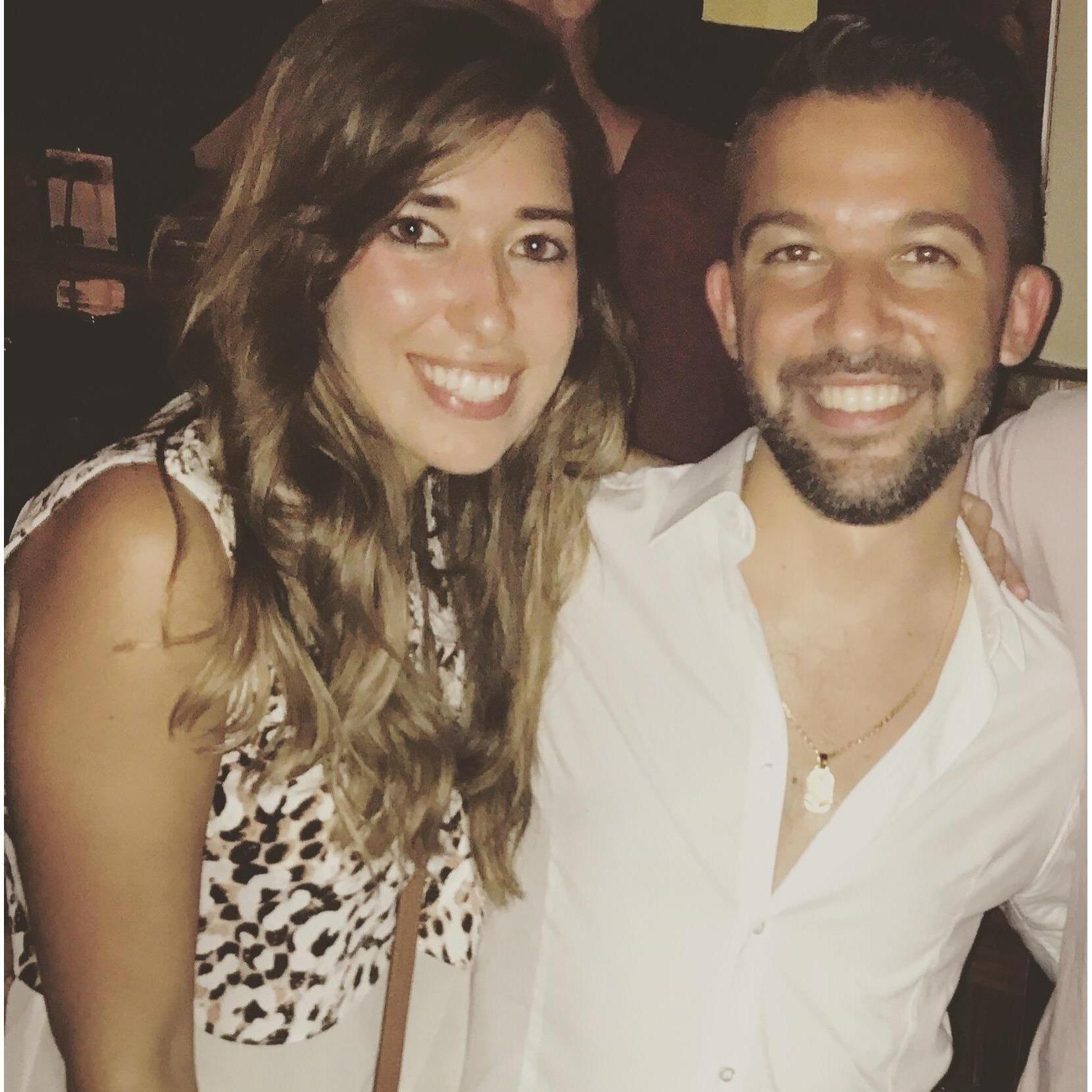 Our first night out with friends!