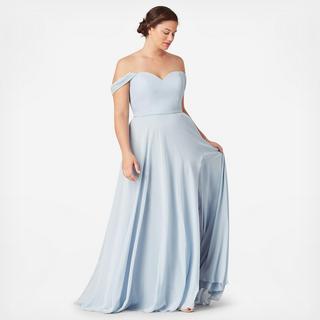 Strapless Off-Shoulder Bridesmaid Dress