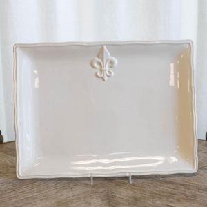 Fleur de Lis Platter (15.5x11.5)