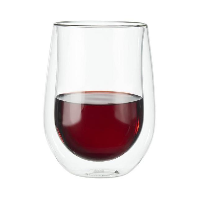 ZWILLING J.A. Henckels Double-Wall Red Wine Glass Set, 12 fl. oz