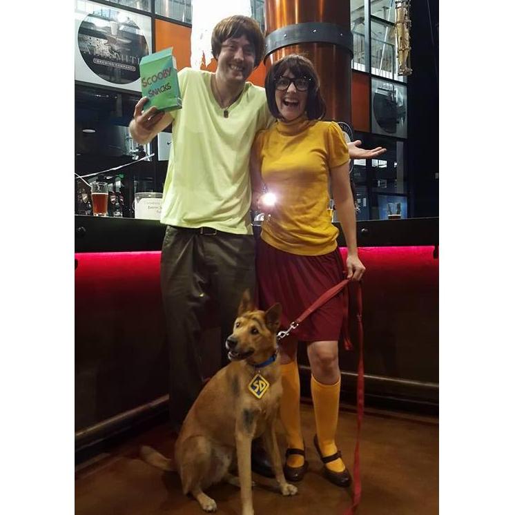 Halloween is our favorite holiday. Ares won best group costume for his portrayal of Scooby (Velma and Shaggy contributed). San Diego, 2016.