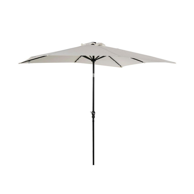 Outsunny 9' x 7' Solar Umbrella, Patio Umbrella with LED Lights