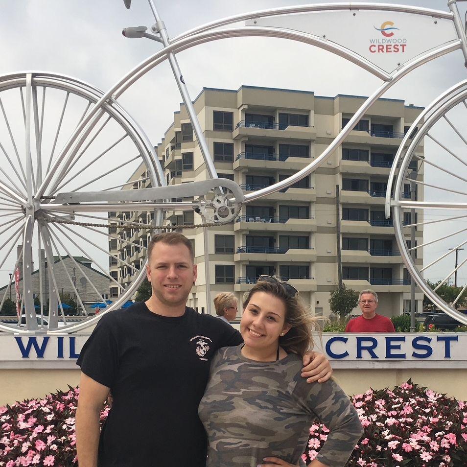 Our first vacation together! Wildwood Crest, NJ.