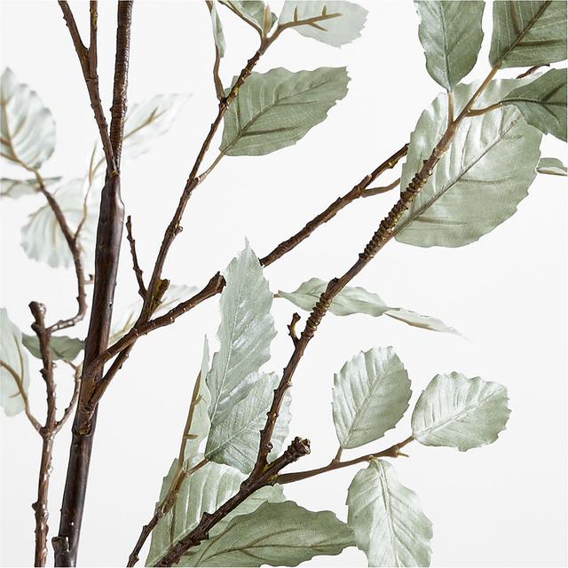 Faux Sage Green Leaf Branch 66"