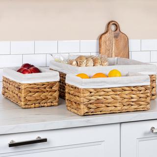 Wicker 3-Piece Basket Set