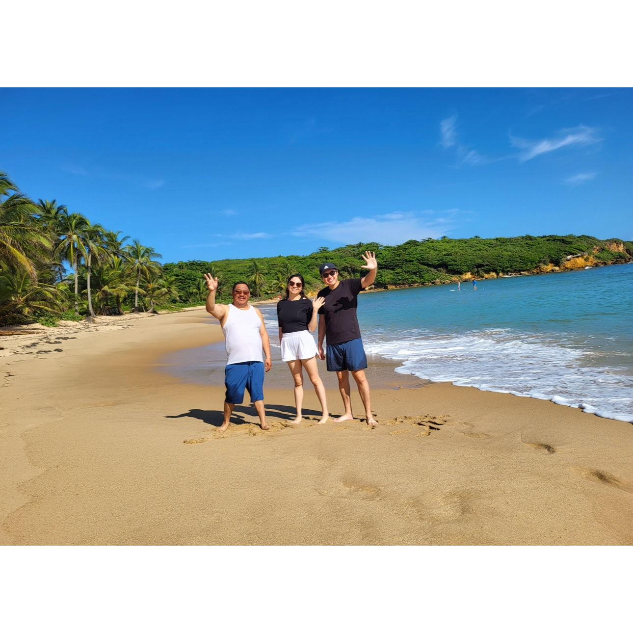 Walking along the beach of Puerto Rico! September 2025.