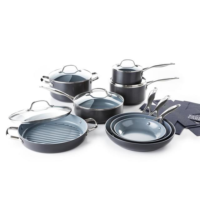 Valencia Pro Ceramic Non-Stick 16-Piece Cookware Set