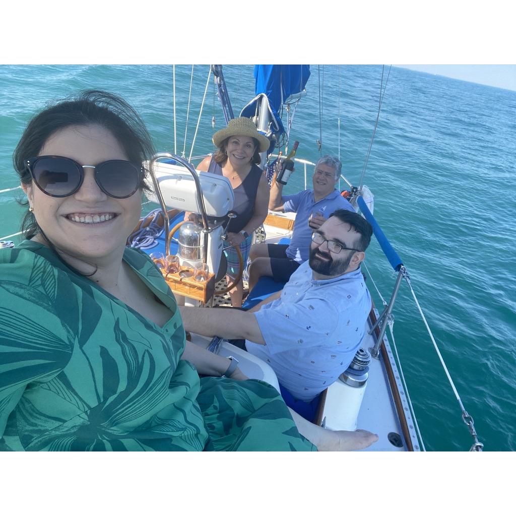 Dylan's first time sailing!