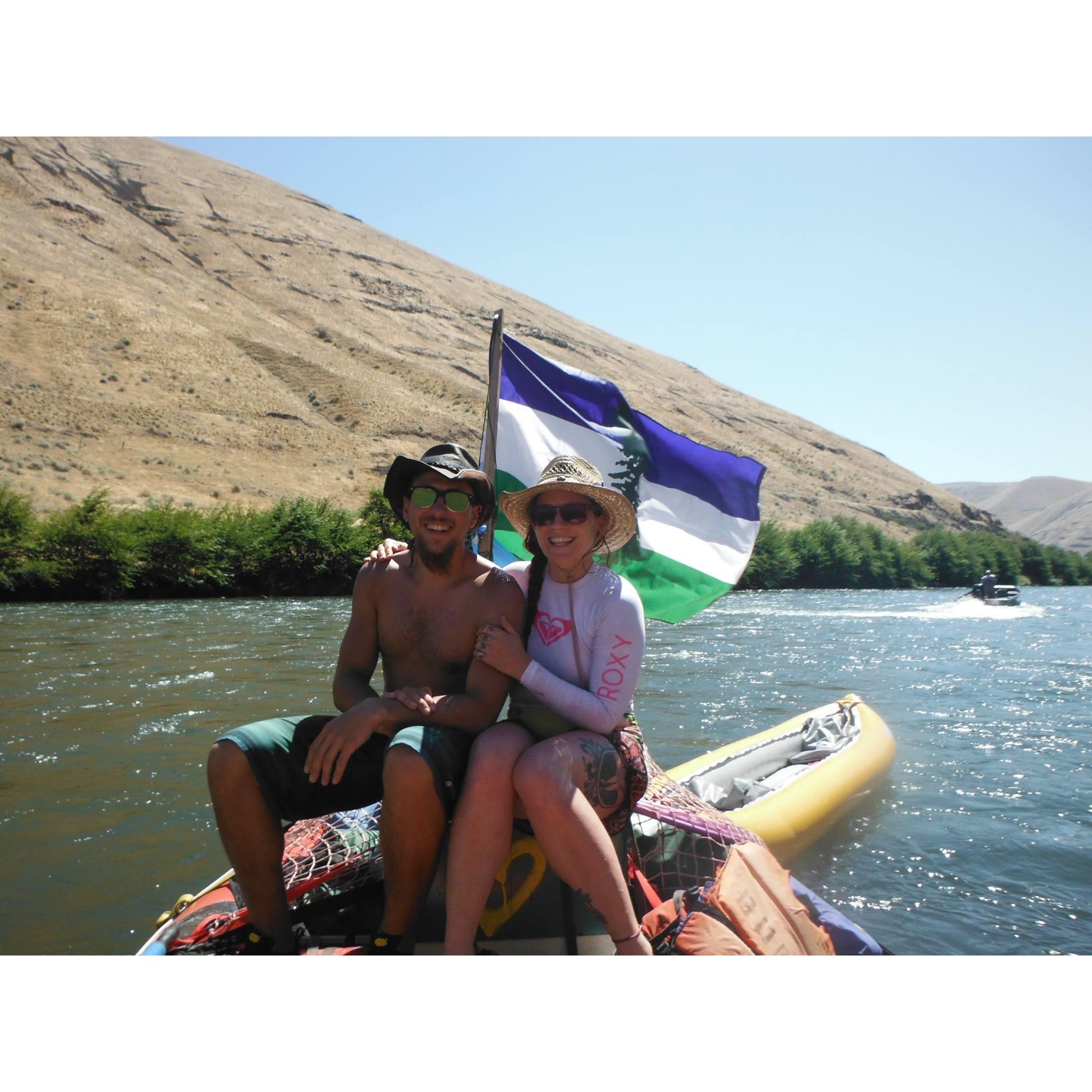 Rafting down the Deschutes River is something they do together every year.  Their rafting campout trips have become legendary