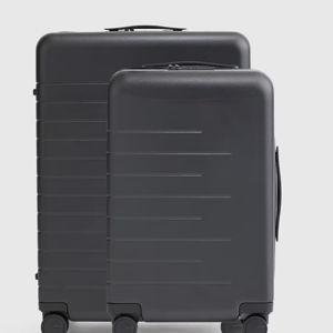 Carry-On & Medium Check-In Suitcase Set in Black