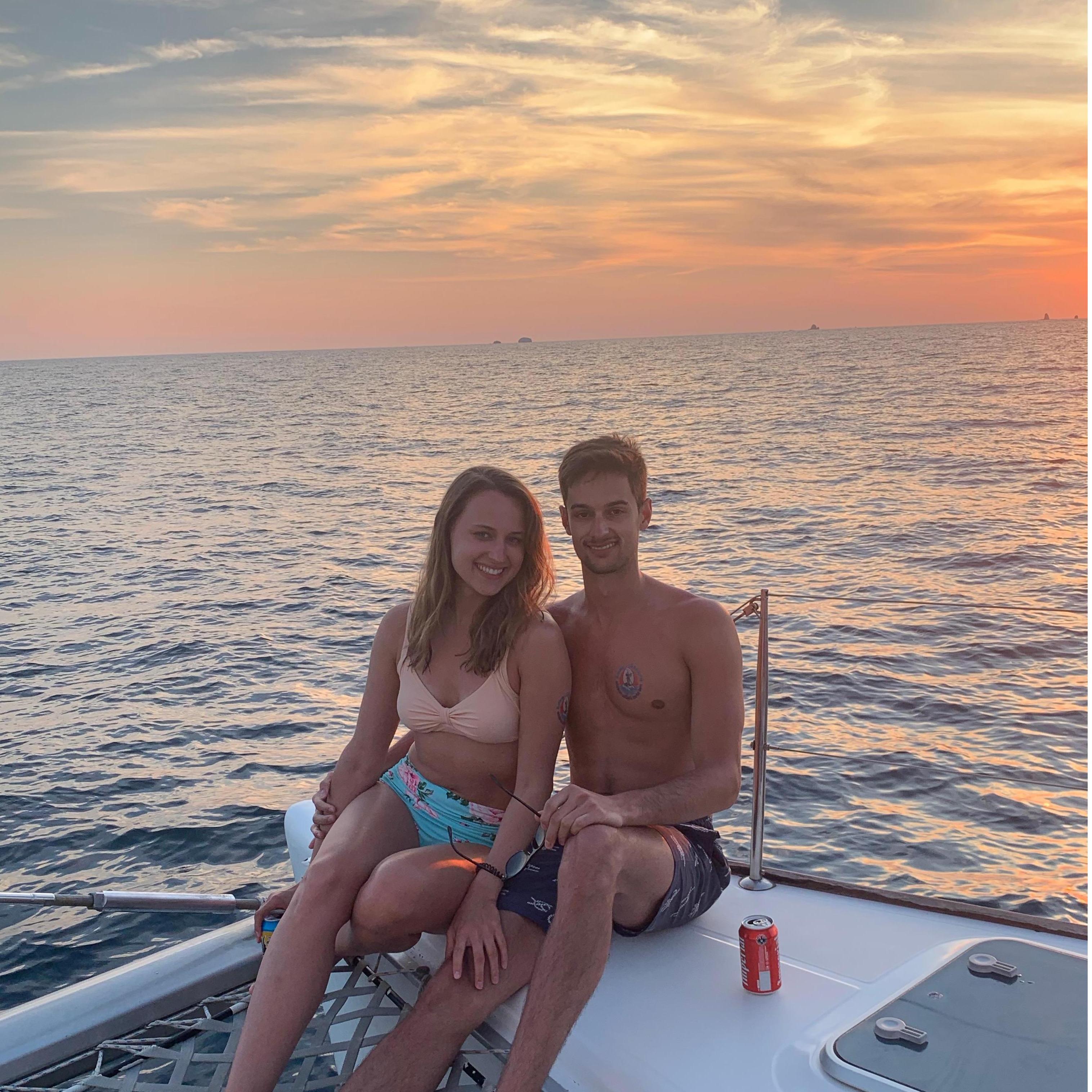 Sunset boat cruise in Costa Rica 2018