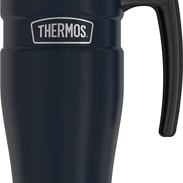 THERMOS Stainless King Vacuum-Insulated Travel Mug, 16 Ounce, Matte Blue