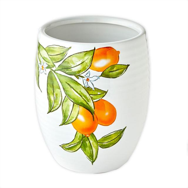 Vern Yip by SKL Home Citrus Grove Wastebasket in White