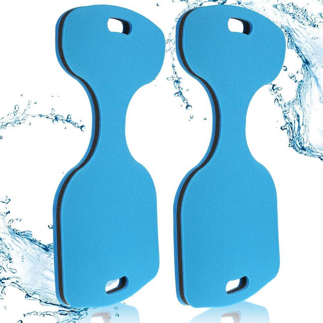 Outus 2 Pcs Water Saddle Float Adults Pool Float Soft Foam Whale Tail Seats Lake Chair Lakes Swimming Supplies (Blue Black)