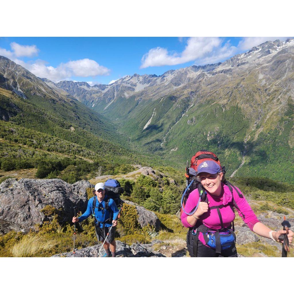 Still smiling after 10 days of hiking