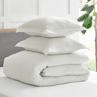 Mills Waffle 3-Piece Duvet Set