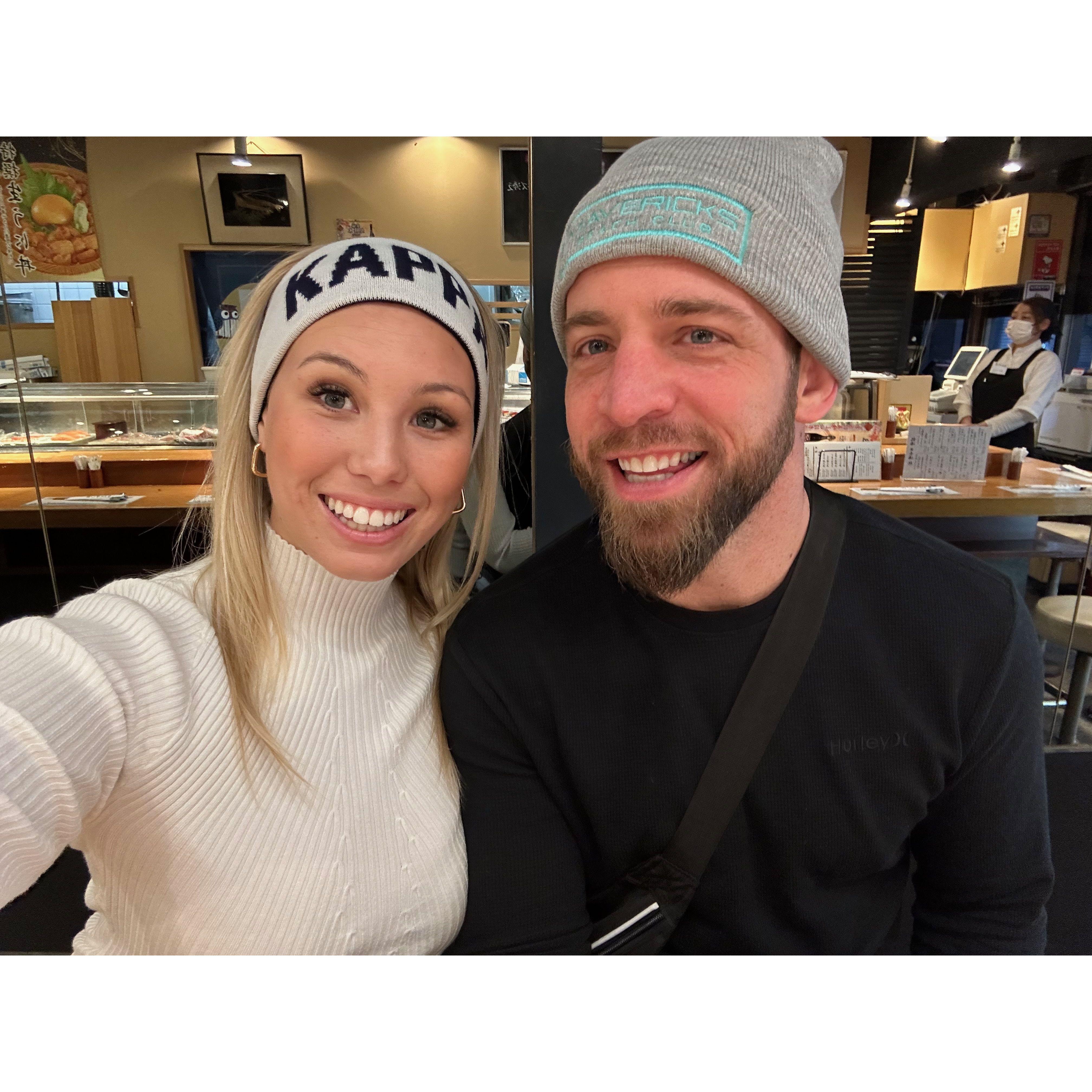 In Japan for our two year anniversary!