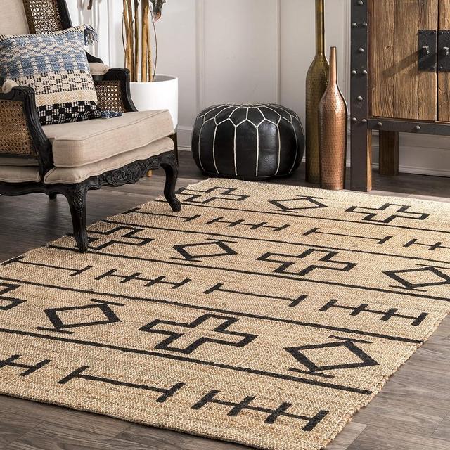 nuLOOM Hand Loomed Natural Fiber Barry Area Rug, 5x8, Natural
