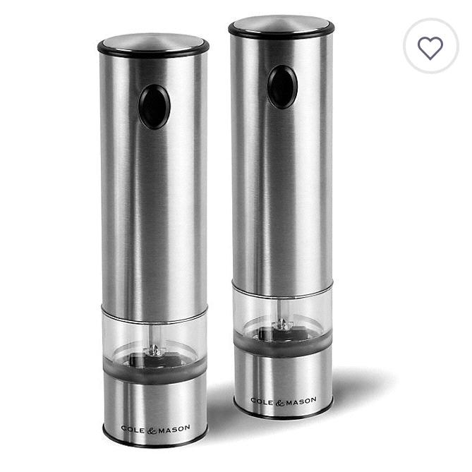 Cole & Mason Battersea Battery-Operated Electric Salt & Pepper Mill Gift Set