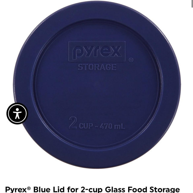 Pyrex - Storage and Bakeware Lids 2cup