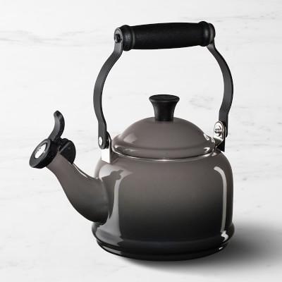 Le Creuset Enameled Steel Demi Teakettle, Oyster Grey