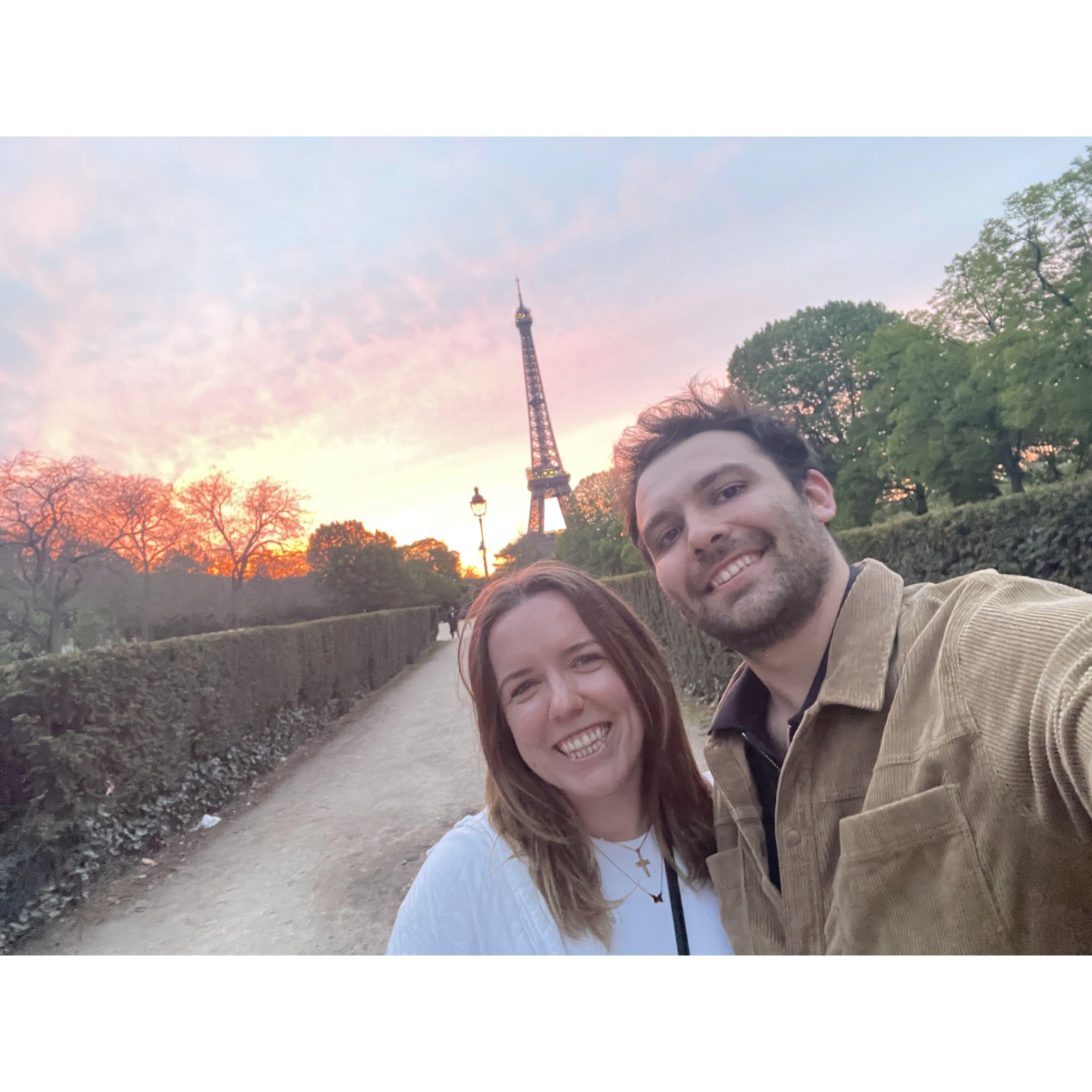 We visited Paris after Germany and stayed right near the Eiffel Tower
