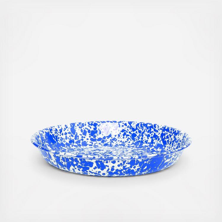 Stinson Enamelware Dinner Plate (Set of 4) Color: Navy