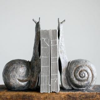 Secret Garden Snail Bookend, Set of 2