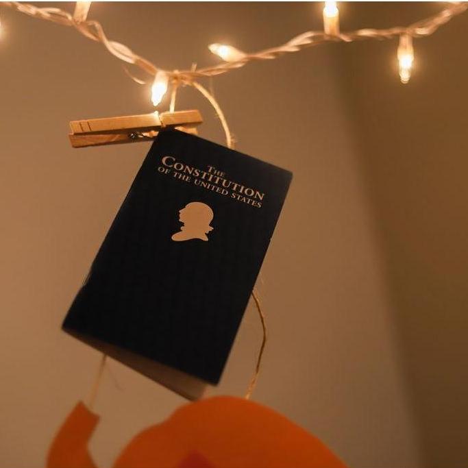 Like any good law student, I had to give my boyfriend a pocket Constitution.
