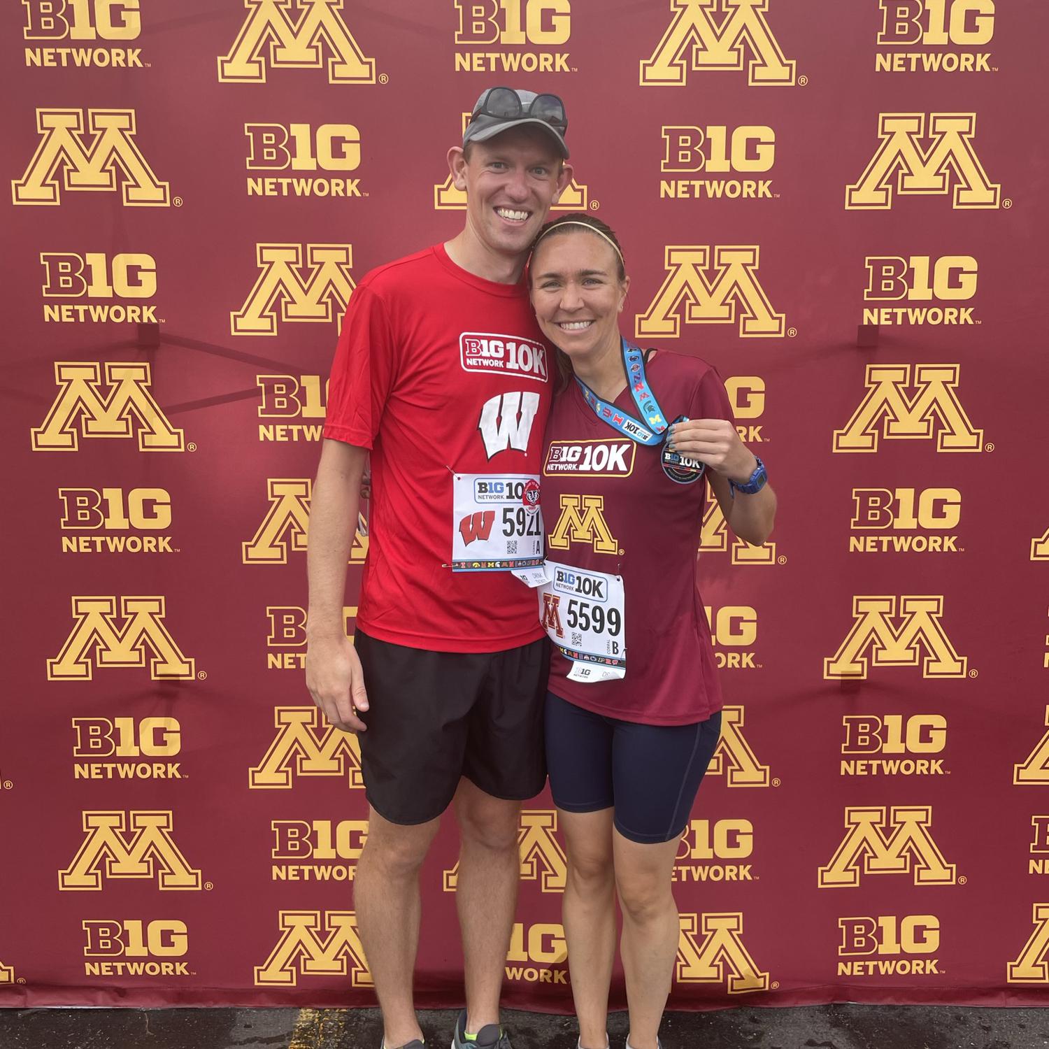 Big 10K. Neither of us went to these schools!