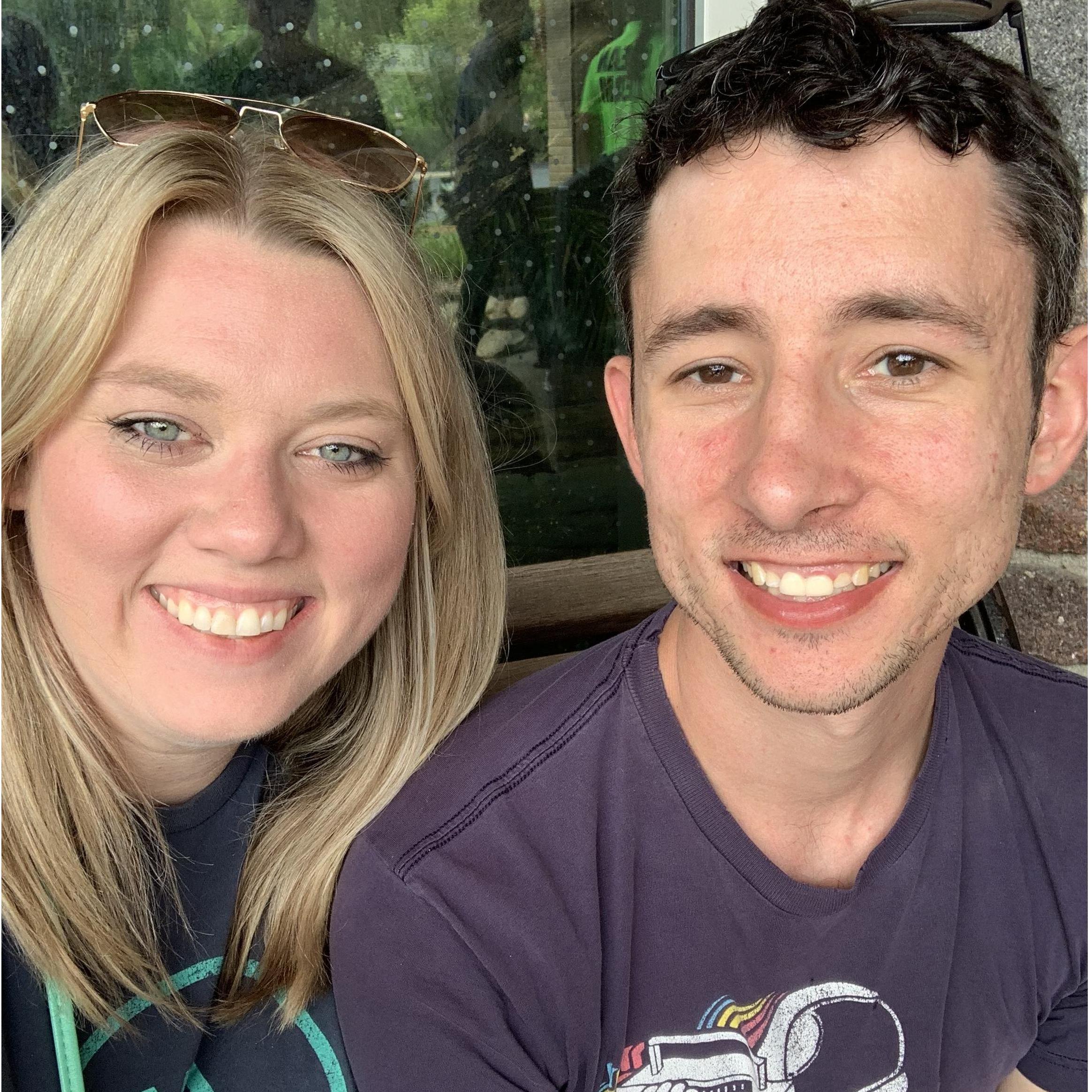 Taking a break at the zoo