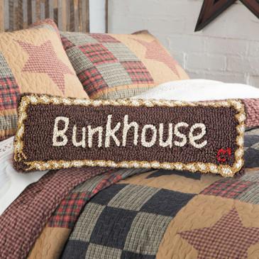 Bunkhouse Hooked Pillow