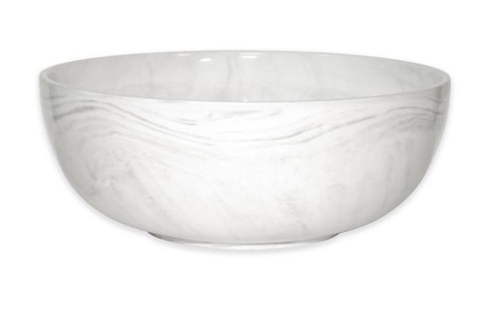 Artisanal Kitchen Supply® 10-Inch Coupe Marbleized Serving Bowl in Grey