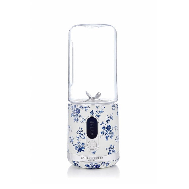 Laura Ashley Portable Blender by VQ - Compact, Powerful & Easy to Use USB Rechargeable Mini Blender for Smoothies and Shakes With 450 mL Bottle - for Kitchen/Gym/Travel